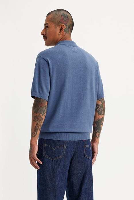 SWEATER POLO SHIRT BLUE 2