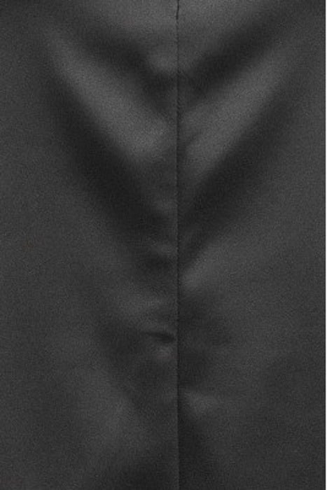 DOUBLE SATIN MAXI SKIRT BLACK 4