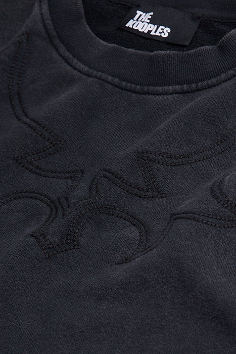 SWEAT WESTERN BLACK WASHED 5