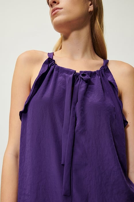 FLOWING BLOUSE TOP DEEP PURPLE 5