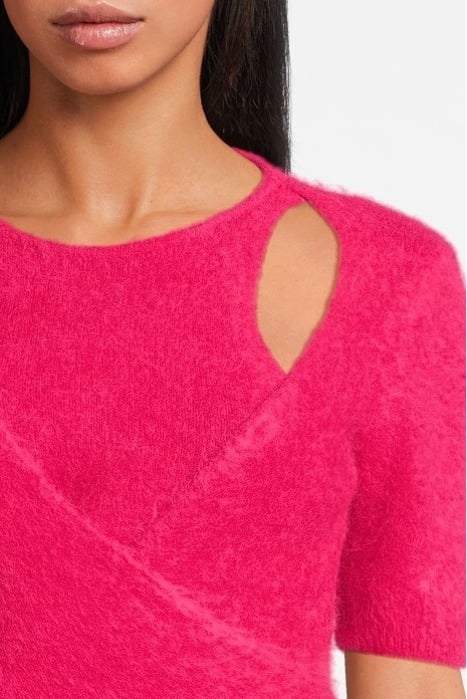 BRUSHED ALPACA WRAP BLOUSE LOVE POTION 4