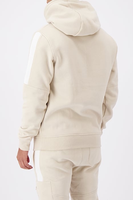 ANORAK STRIPE HOODIE SAND 5