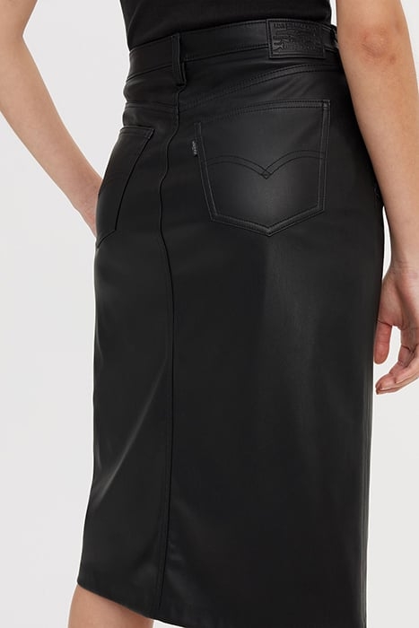 FAUX LEATHER SKIRT BLACK 7