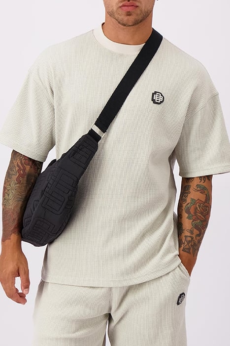 MONOGRAM WAFFLE TEE GREY 4