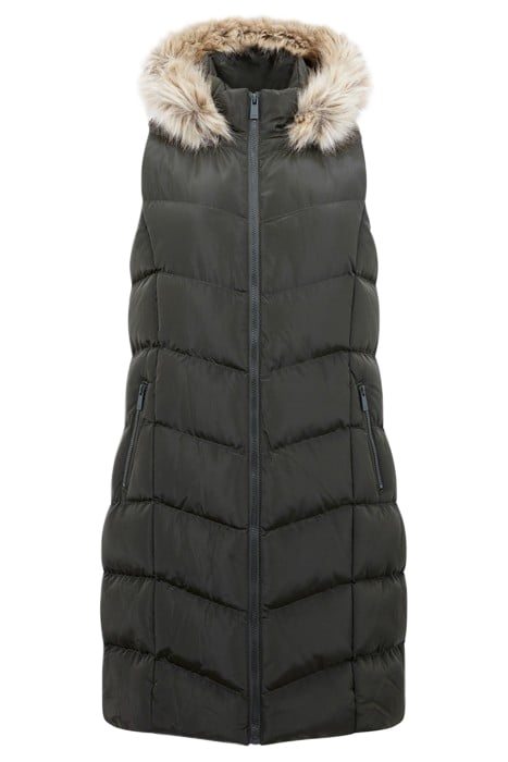FUR CHEV MIX GILET M KHAKI 1