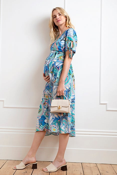 MATERNITY WRAP DRESS MULTI 3