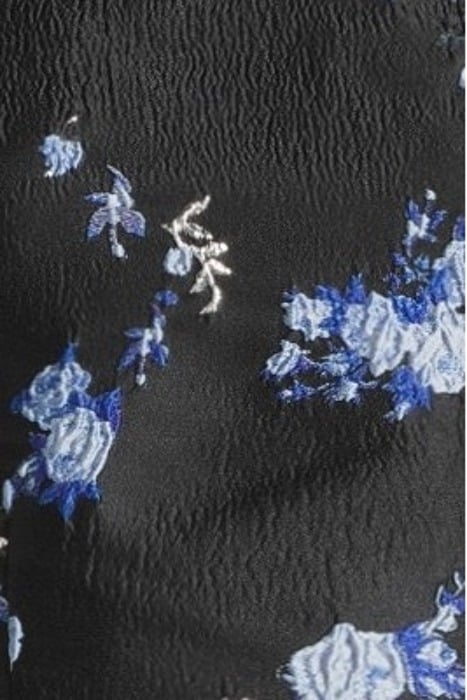 3D JACQUARD OPEN BACK MIDI DRESS BLACK 5