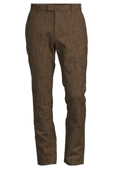 SLIM FIT PANTS WITH WELT HIP POCKET AND NUTMEG 3