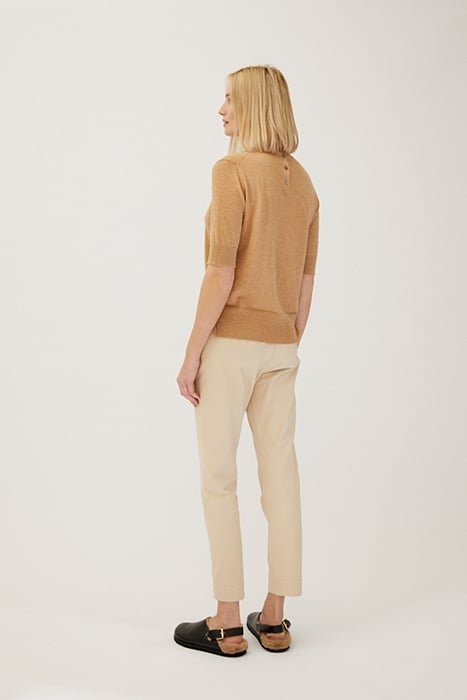 COTTON MERINO TOP CAMEL 2
