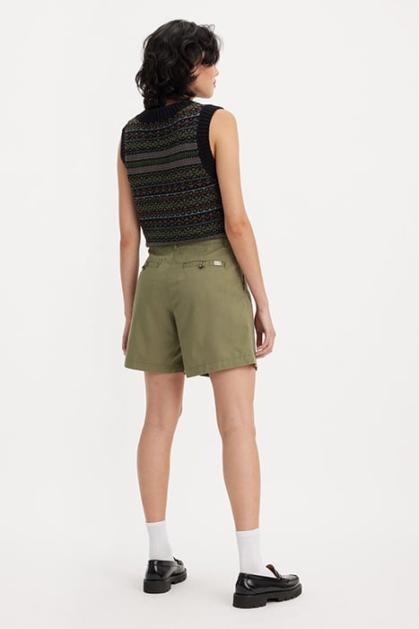 PLEATED SHORT GREEN 2