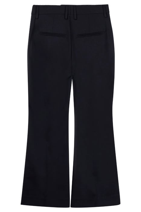 CROPPED KICK FLARE TROUSERS BLACK 2