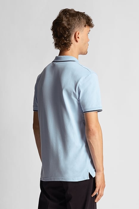 TIPPED POLO SHIRT LIGHT BLUE/ DARK NAVY 2