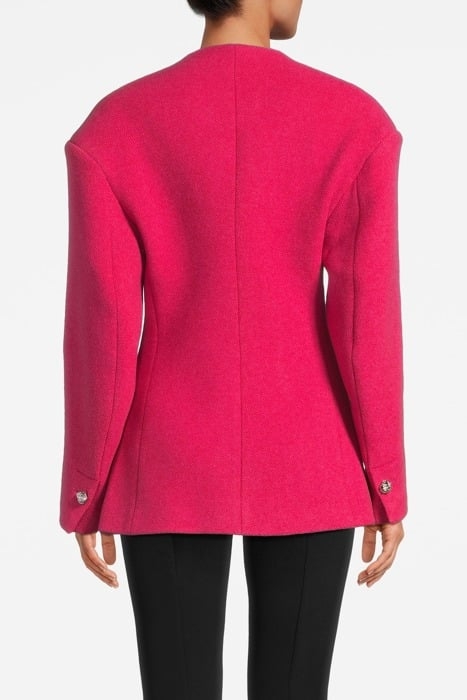 TWILL WOOL SUITING FITTED BLAZER FIERY RED 2