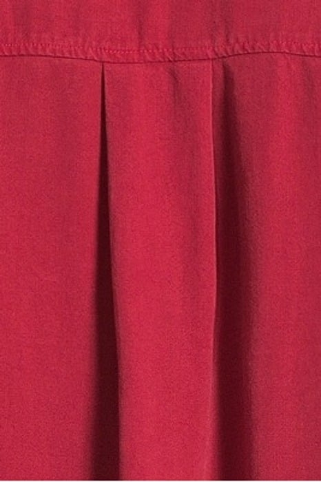 LONG SLEEVE A-LINE DRESS RUBY RED 5