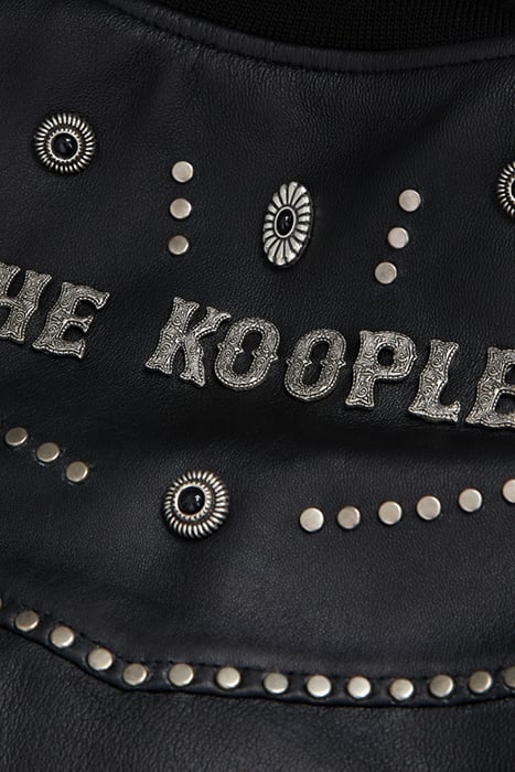 TEDDY EN CUIR AVEC LOGO THE KOOPLES BLACK 7