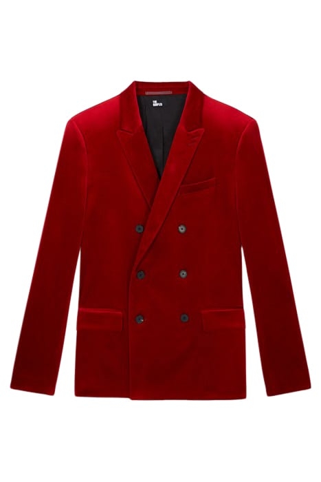 VESTE VELOURS CROISEE RED 5