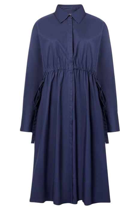POPLIN TIE SHIRT DRESS K MIDNIGHT 1