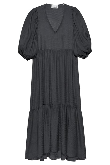 TIERED MAXI DRESS DARK GREY 1