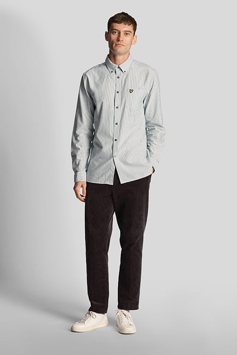 STRIPE OXFORD SHIRT COURT GREEN / WHITE 3