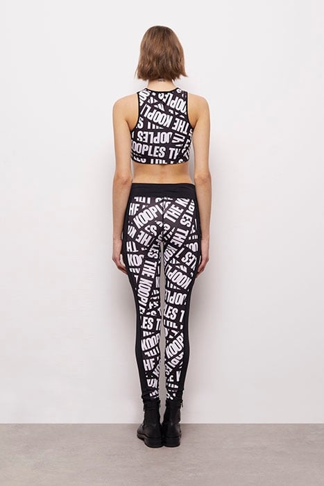 JOGGING BANDE LOGO BLACK / WHITE 2