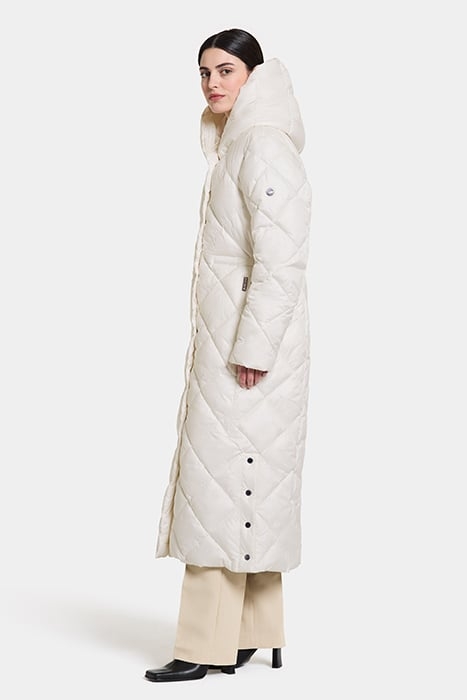 SAGA WNS COAT L WHITE FOAM 7