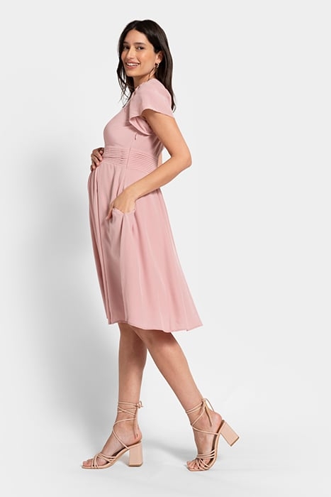 MATERNITY MINI DRESS BLUSH 3
