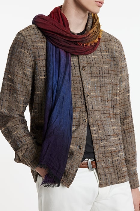 MULTI COLOR YARN DYED SCARF CHERRYWOOD 1