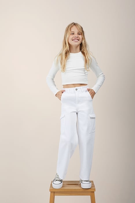 CARGO PANTS WHITE 5