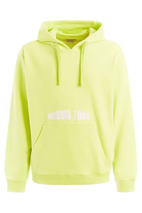 GUESS ECO SEMYON HOODIE FLEECE DUSTY KIWI 4