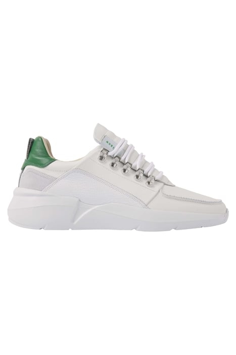 ROQUE ROMAN (M) WHITE LEATHER - GREEN 1