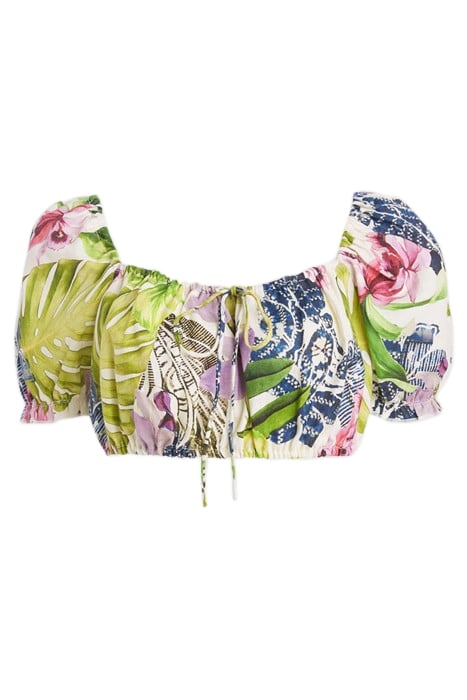 GUESS ECO SS MAYARA PUFF SLV L ISLAND FANCY 4