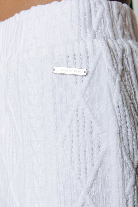 ZURI BRODERIE FLARE PANTS OFF WHITE 3