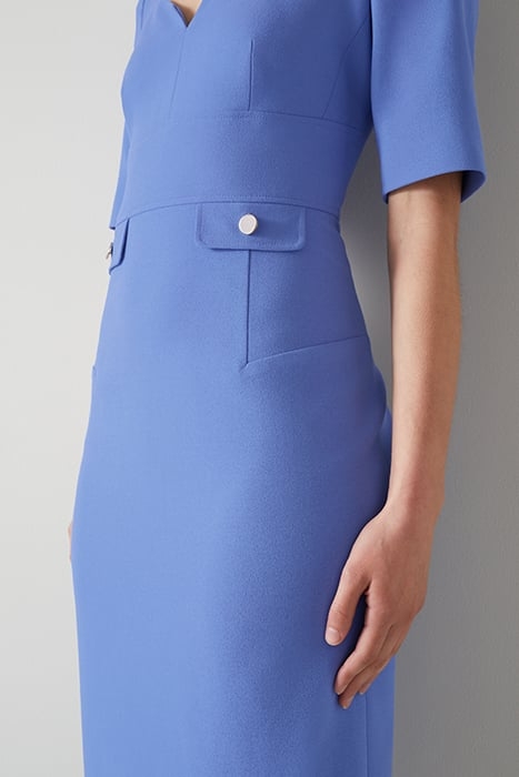 DR DIANA NOTCH NECK FITTED WEDGEWOOD 4