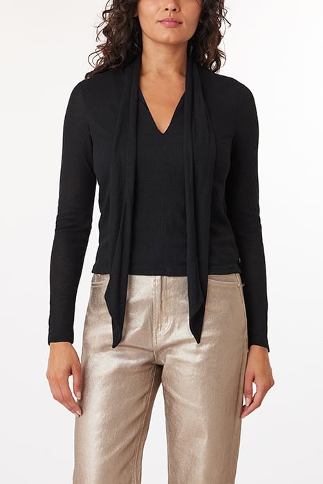 TOP WITH SCARF BLACK 1