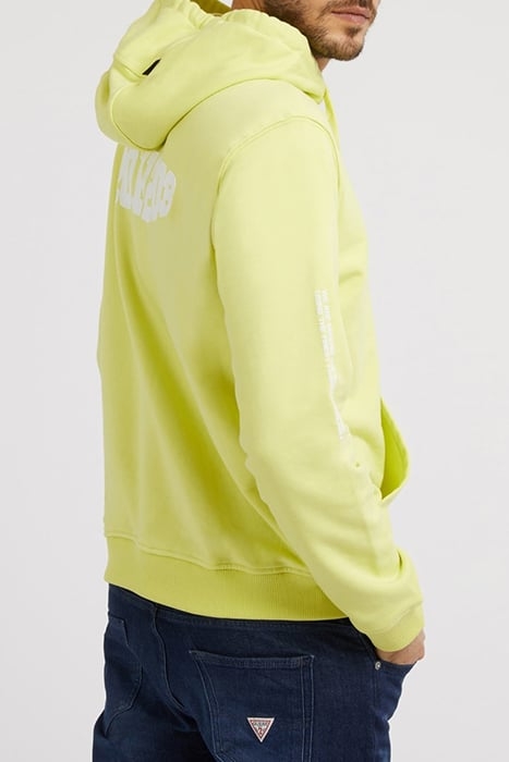 GUESS ECO SEMYON HOODIE FLEECE DUSTY KIWI 2