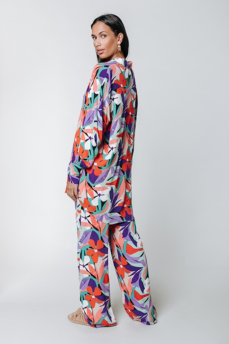 MELODY BIG FLOWER STRAIGHT PANTS MULTICOLOR 3