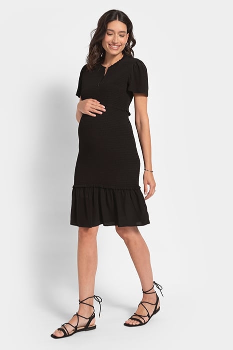 MATERNITY MINI DRESS BLACK 4