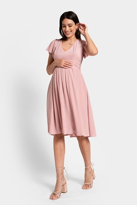 MATERNITY MINI DRESS BLUSH 4