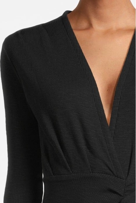 DIAMANTE DRESS IN BLACK 4