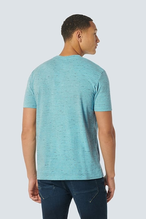 T-SHIRT GRANDDAD MELANGE AQUA 2