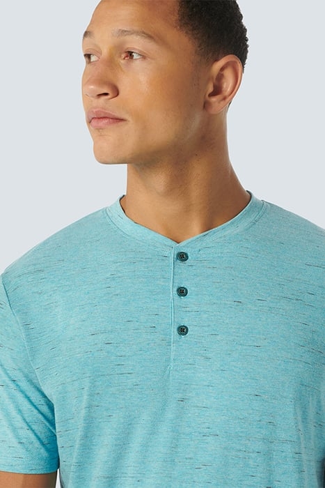 T-SHIRT GRANDDAD MELANGE AQUA 6