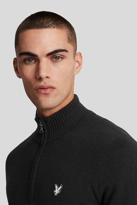 LAMBSWOOL QUARTER ZIP JUMPER LACQUER 5