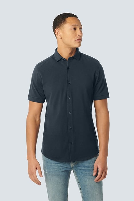 SHIRT SHORT SLEEVE JERSEY SOLID PIQUE NIGHT 1