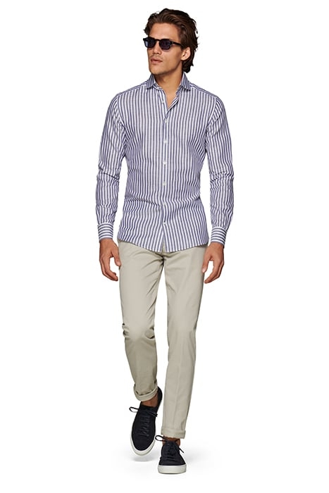 LIGHT BROWN SLIM LEG STRAIGHT CHINOS LIGHT BROWN 1