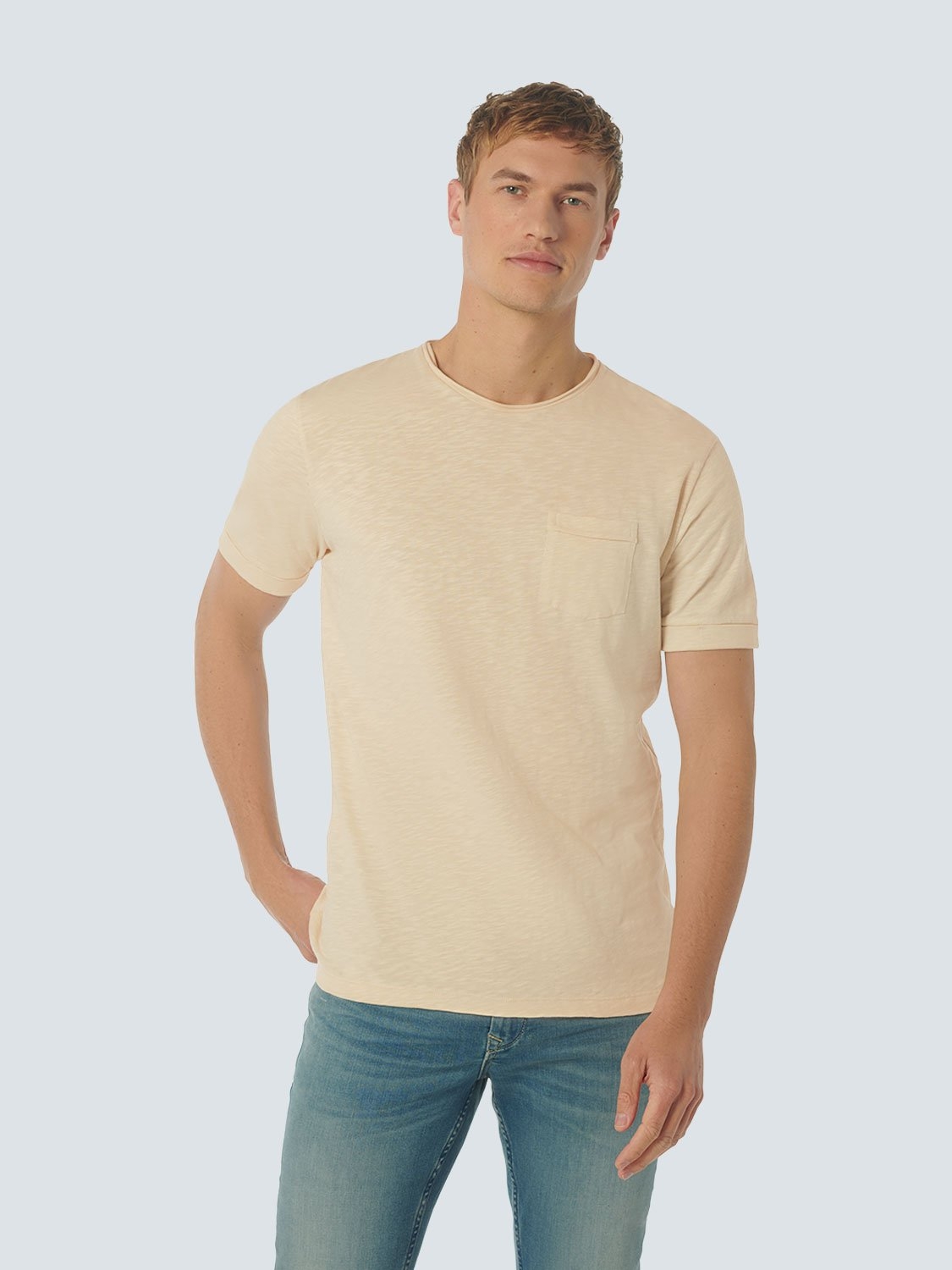 T-SHIRT CREWNECK SLUB CREAM 1