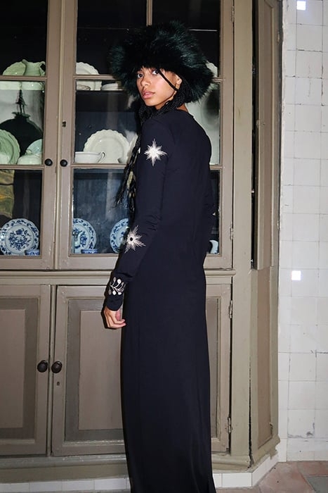 SISSY EMBRO DRESS BLACK 3