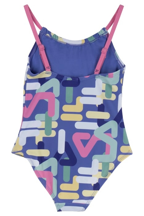 SINAH SWIMSUIT AOP BLEACHED DENIM LETTER AOP 2