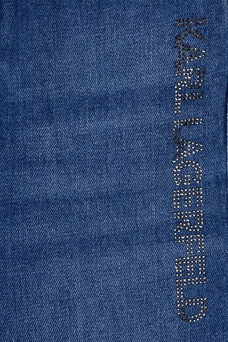 SKINNY LOGO DENIM MID BLUE 3