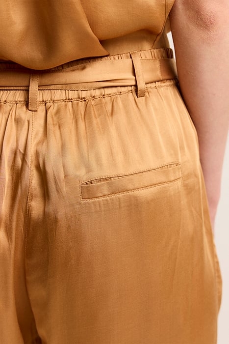 PANTS SOLID SATIN SOFT CAMEL 4