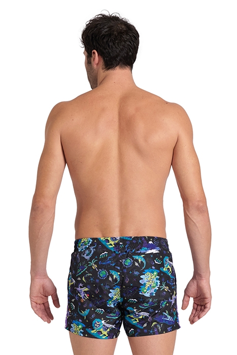 MEN'S ARENA FUN PLANET X-SHORT BLACK MULTI 2